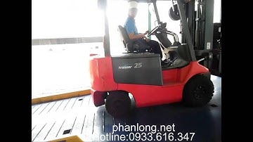 cầu container, cầu xe nâng, cầu dẫn lên container, cơ khí phan long, hydraulic, dock leveler,