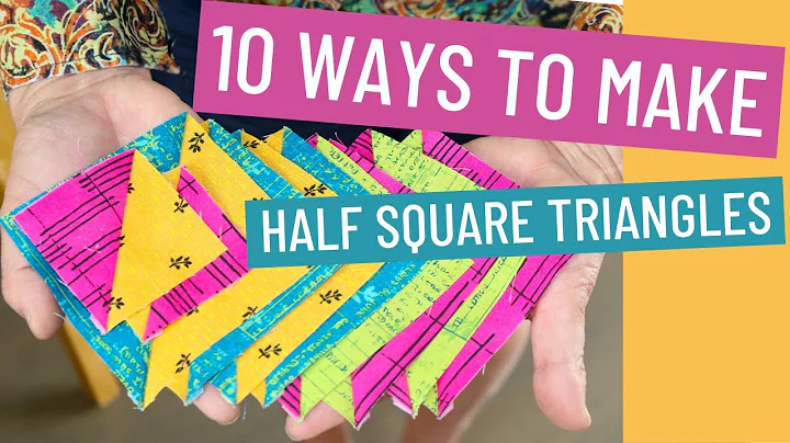 😎 HOW TO MAKE A HALF SQUARE TRIANGLE ✂️ - 10 WAYS TO MAKE AN HST