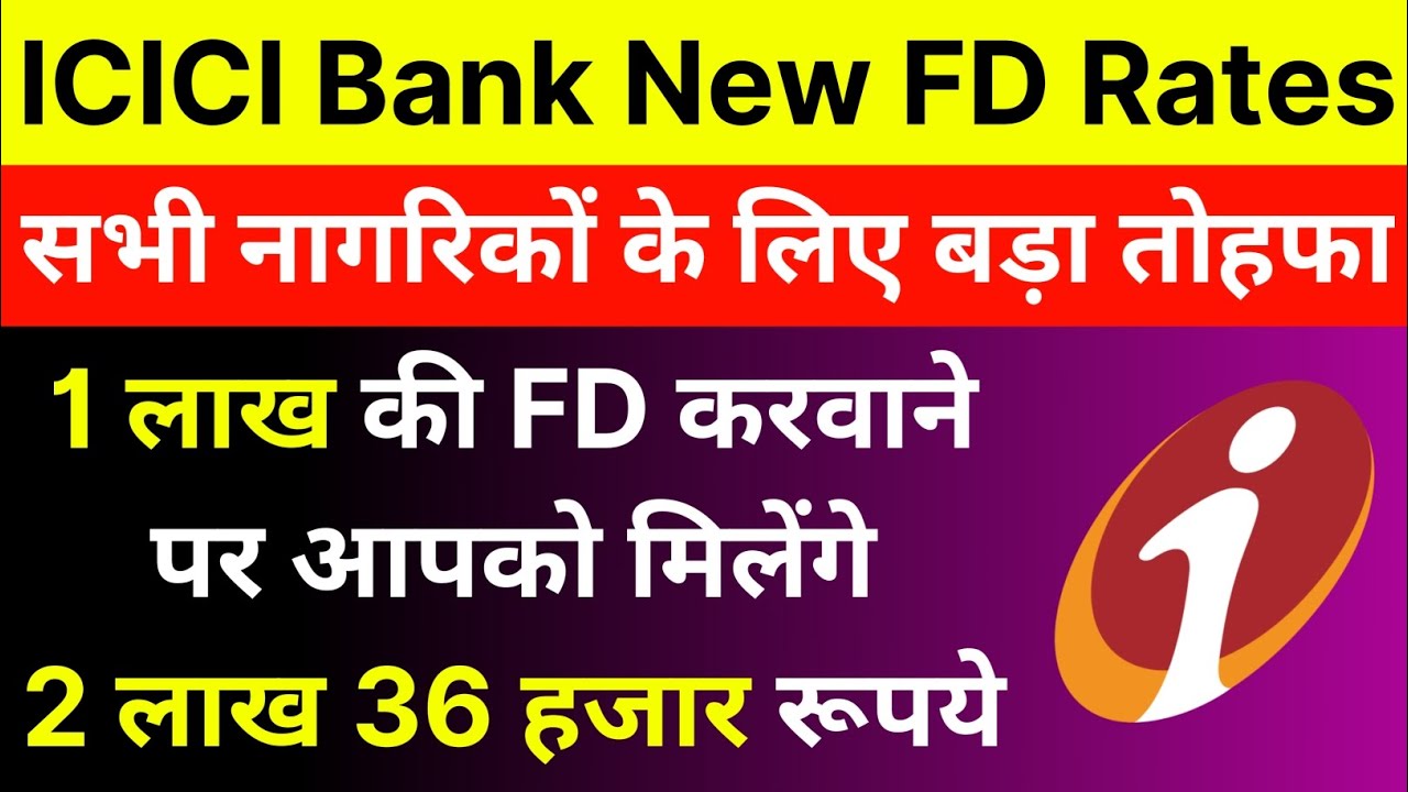 ICICI Bank FD Interest Rates 2024 | Fixed Deposit Interest Rates | FD ...