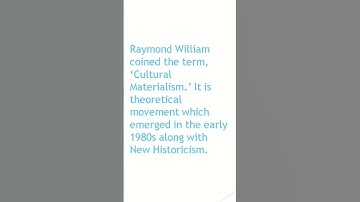 Cultural Materialism | Raymond Williams@RaushanShresth