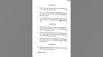 #electrodynamics #semester 2#mscphysicsquestions #hpu #spu #gateexam #wallah