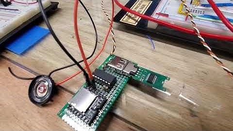 USING A PIC16F15325 TO CONTROL A DF MINI MP3 PLAYER (SMALL HAND MADE CIRCUIT BOARD)