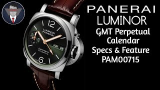 Panerai Luminor Perpetual Calendar Platinumtech PAM00715 Specs &amp; Features By Samy