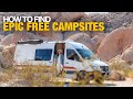 How to find EPIC FREE CAMPSITES! Van life / Bus life / RV life