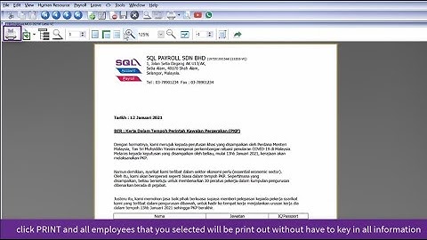 SQL PAYROLL SYSTEM MCO LETTER