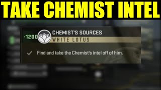 how to &quot;find and take the chemist intel off him&quot; DMZ | Chemist sources faction mission guide