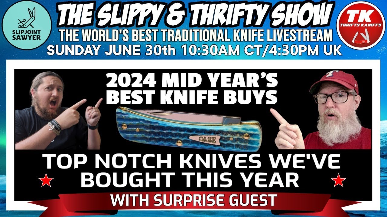 The Slippy & Thrifty Show Ep54- 2024 Mid Year's Best Knife Buys - YouTube