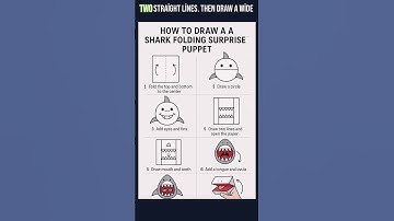 How To Draw A Shark Folding Surprise Puppet– Easy Step-by-Step Guide
