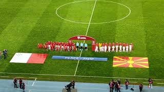 Malta, Macedonia national anthems (23.03.2023)
