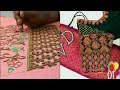 Diy Bridal blouse designing ideas /Embroidery/ Maggam/ Aari /Zardosi work - part 32