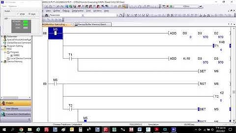 FX3U value decreasing loop