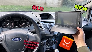 Install GPS Navi Android Tactile CarPlay BT Ford Fiesta 2009-2017  ( AliExpress )
