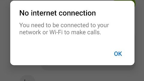 Fix you need to be connected to your network or wifi to make calls messenger error problem 2022