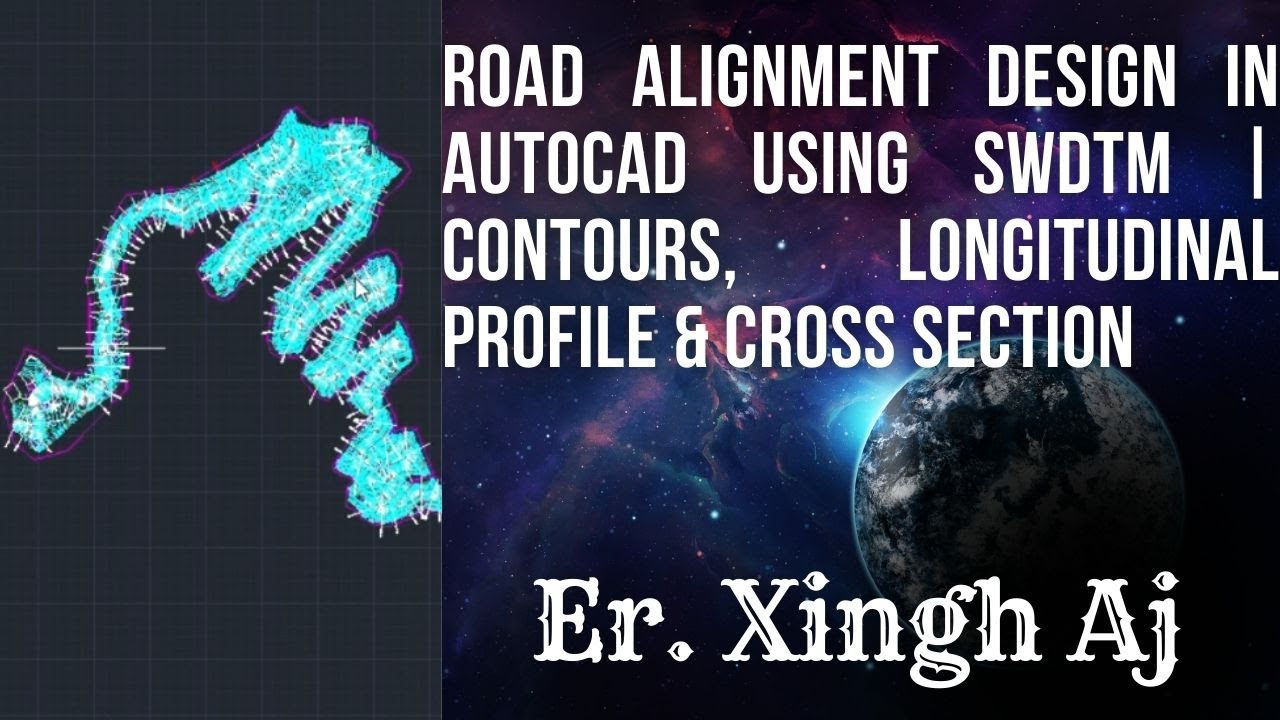 Road Alignment Graph Autocad Road Alignment Design in AutoCAD using SWDTM Longitudinal Profile ...
