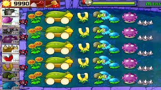 Upgraded Plants vs All Zombies | Survival Night 5 Flags Completed | Plants vs All Zombies