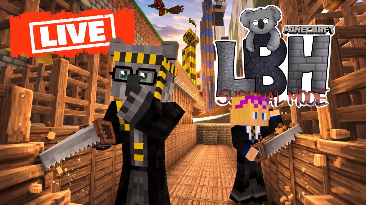 Schaffen wir das Quidditch Stadion vor LBH2000?! 👀 | Let's Build Hogwarts LIVE