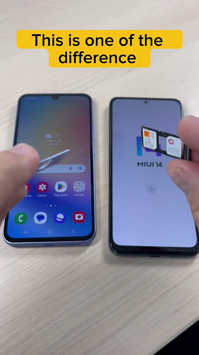 When you put SIM cards in your phone. Samsung vs XIAOMI #samsung #xiaomi #simcard #shorts