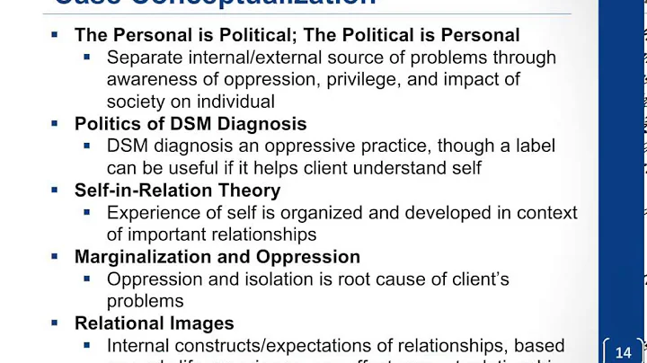 Feminist Counseling and Psychotherapy Approaches