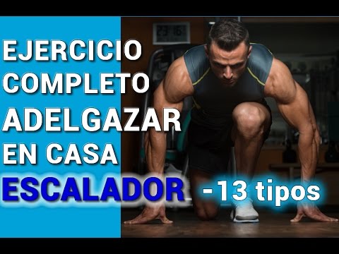 El Escalador - Ejercicio en casa para adelgazar -13 variantes sin material