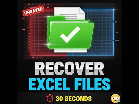 Recover Unsaved Excel Files in 30 seconds