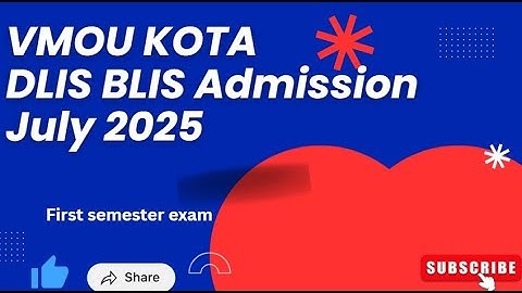 Vmou Kota DLIS BLIS July 2025