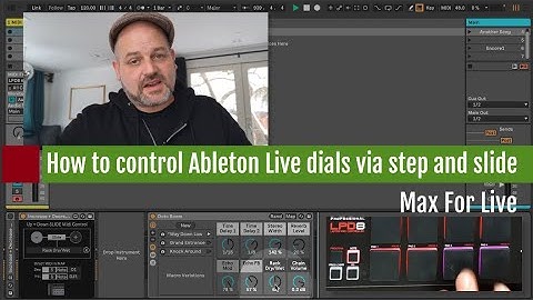 How to control Ableton Live parameters up and down in steps and slide via MIDI controller - M4L