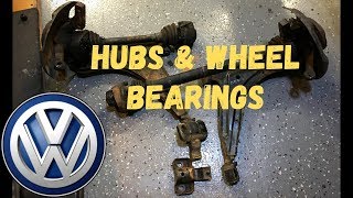 Volkswagen Mk1 Cabriolet Swap Front Hubs Wheel Bearings and Control Arms