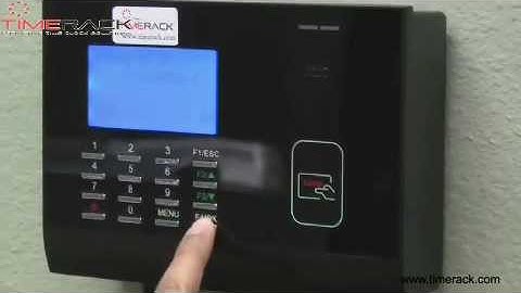 TimeRack- Delete user from a proximity clock