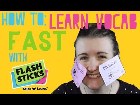 How To Learn Vocabulary Fast with FlashSticks!║Lindsay Does Languages Video