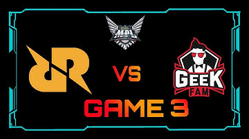 RRQ VS GEEK FAM GAME 3 | MPL ID SEASON 12.               #MPLIDS12