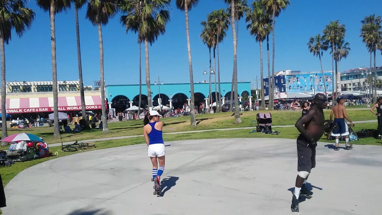Venice beach roller skate dance YouTube