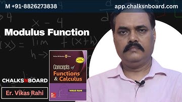 Modulus Function | Vikas Rahi | +91-8826273838