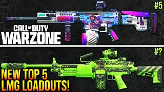 WARZONE: New TOP 5 BEST LMG META LOADOUTS After Update! (WARZONE Best Weapons)