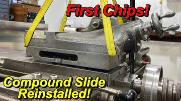 American Pacemaker Lathe Compound Slide Rebuild Complete and Reinstalled