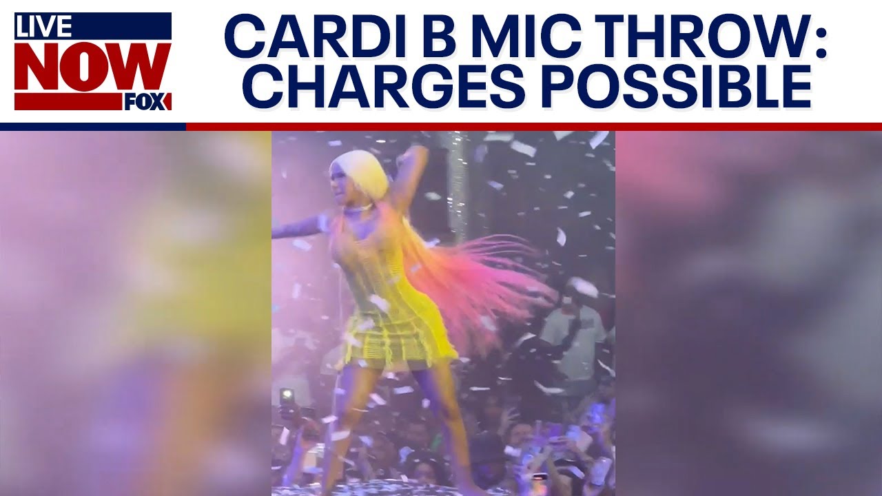 Cardi B: Microphone thrown at fan could lead to charges, police say | LiveNOW from FOX