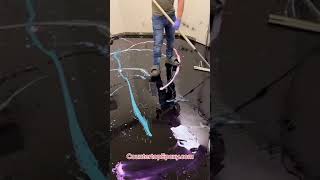 Install Epoxy Flooring  Galaxy Floor #countertopepoxy