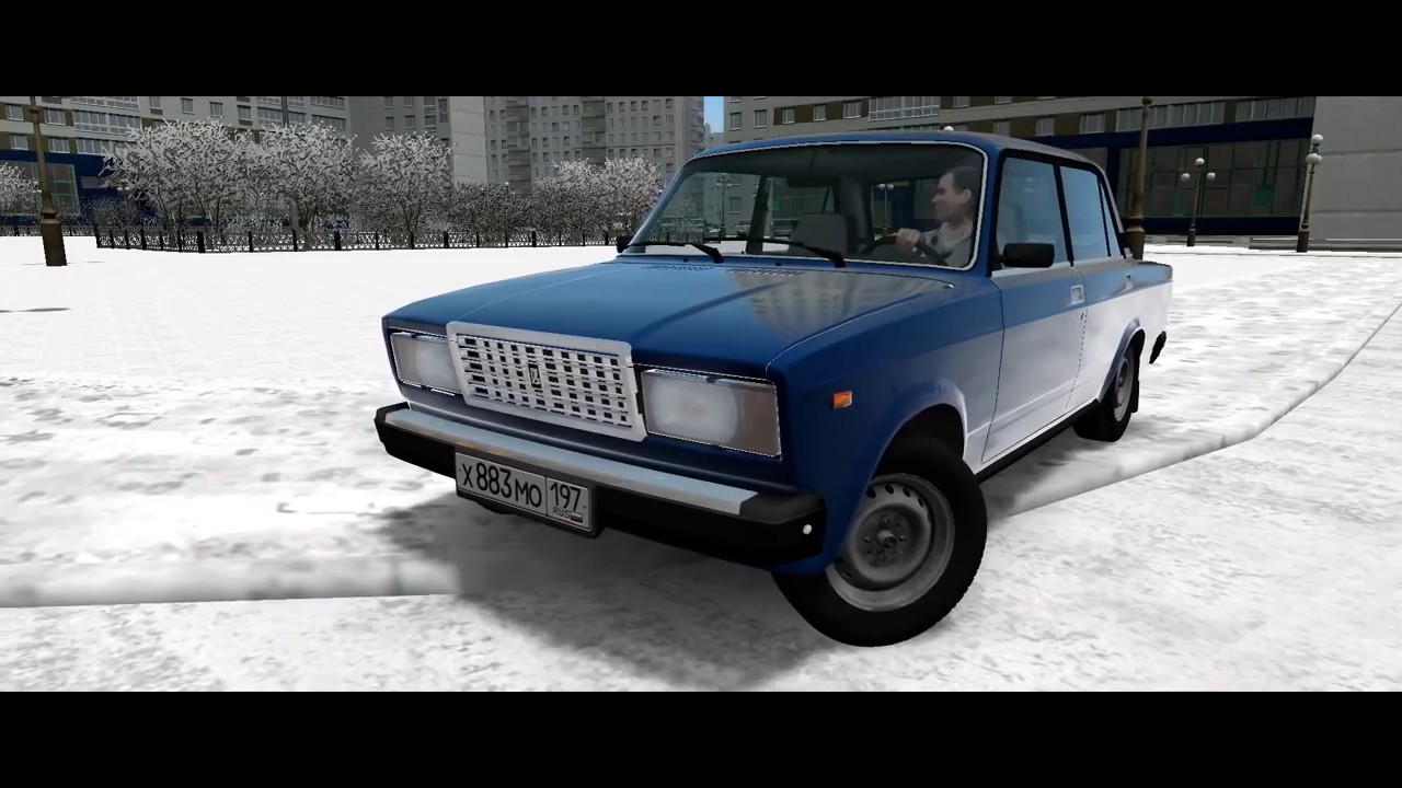 City car driving нива