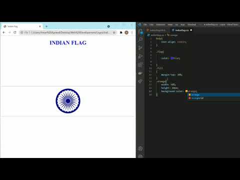 INDIAN FLAG USING HTML AND CSS in just 3 minutes