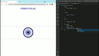 INDIAN FLAG USING HTML AND CSS in just 3 minutes