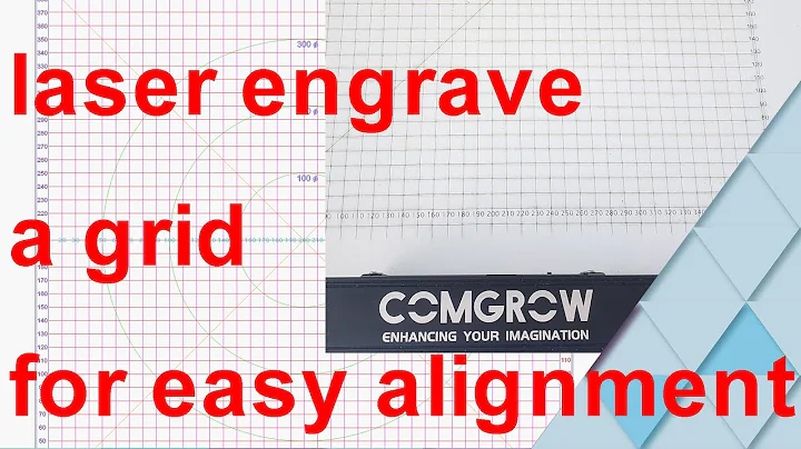 Laser a Grid for aligning objects and materials with Lightburn