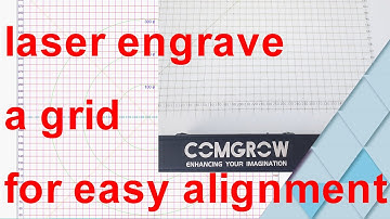 Laser a Grid for aligning objects and materials with Lightburn