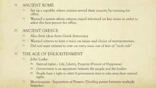 Ideas Behind the Constitution