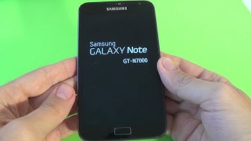 Samsung Galaxy Note N7000 hard reset