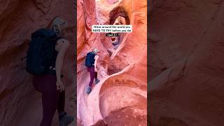 Would you try this hike in Utah?🫣👇