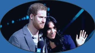 Prince Harry &amp; Meghan Markle&#39;s body language on We Day UK 2019