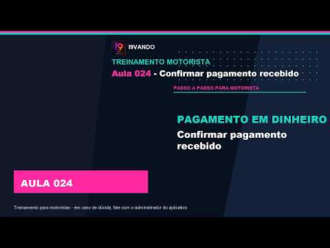 Confirmar pagamento recebido