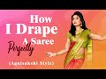 How to drape a saree perfectly || how to pleat a saree || agnisakshi style || Ashtrixx