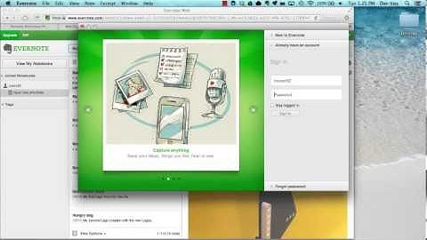 Joining a Shared Evernote Notebook on a computer