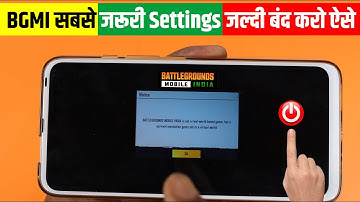 BGMI Most Important Settings Turn Off, Battleground Mobile India Game Warning Sound How to Turn Off