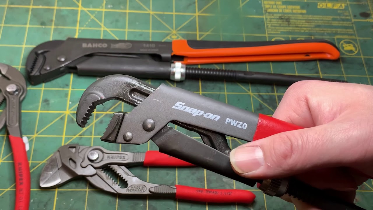 KNIPEX BAHCO SNAP ON PWZ Adjustable Pipe Wrench Tool Haul SAVE MONEY Tools! - YouTube